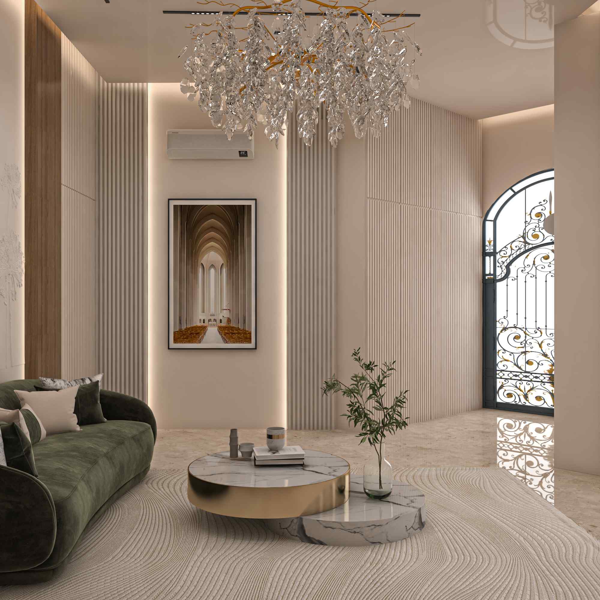 صورة تنسيق ديكورات وحوائط وأسقف مؤسسة نجران
